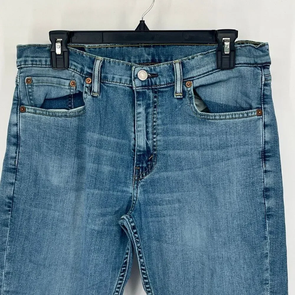 LEVI’S Men’s 511 Slim Fit Jeans W32 Straight Leg Blue‎ Stretch Denim Medium Wash